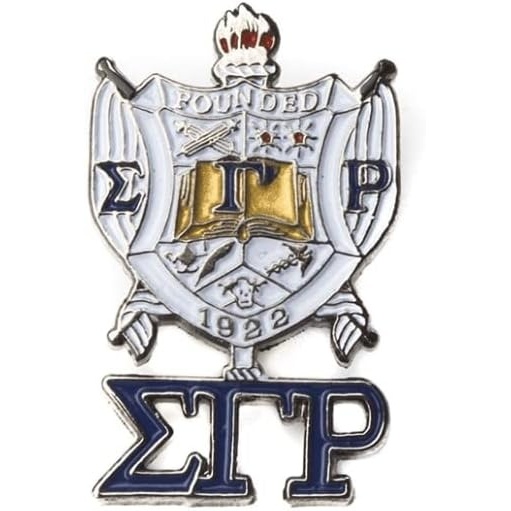 image:imageSigma Gamma Rho 3D Color Shield w Letters Pins