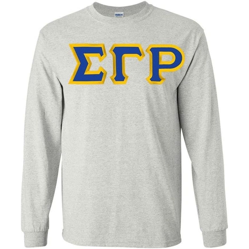 image:imageSigma Gamma Rho Custom Twill Long TeeSports Grey
