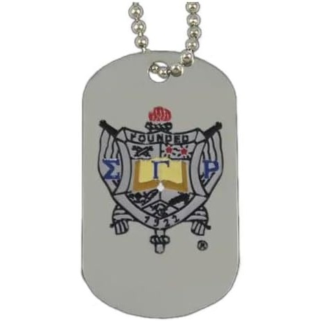 image:imageSigma Gamma Rho DoubleSided Dog Tag WChain