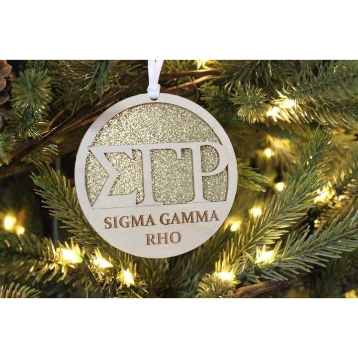 image:imageSigma Gamma Rho Glitter Ornament