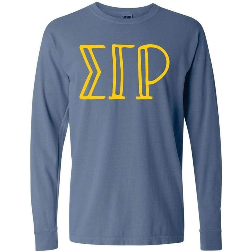 image:imageSigma Gamma Rho Greek Long Sleeve TShirtWashed Denim