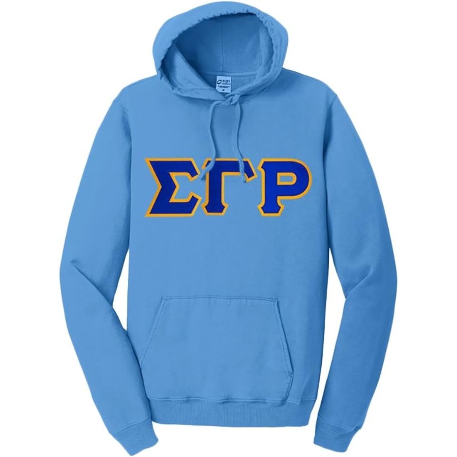 image:imageSigma Gamma Rho PigmentDyed Lettered Hooded SweatshirtBlue Moon