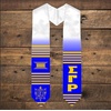 Greekgear Sigma Gamma Rho Kente Graduation Stole Royal/Gold