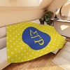 Greekgear Sigma Gamma Rho Polka Dots Tan Sherpa Blanket – Giant Size!