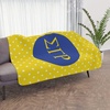 Greekgear Sigma Gamma Rho Polka Dots Tan Sherpa Blanket – Giant Size!