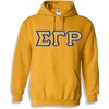 Greekgear Sigma Gamma Rho Custom Twill Hooded Sweatshirt(Athletic Gold)