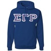 Greekgear Sigma Gamma Rho Custom Twill Hooded Sweatshirt(Royal Blue)