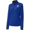 Greekgear Sigma Gamma Rho Emblem 1/4 Zip Pullover(Royal Blue With Gold)