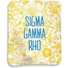 Greekgear Sigma Gamma Rho Floral Sherpa Lap Blanket