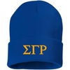 Greekgear Sigma Gamma Rho Greek Letter Knit Cap Royal Blue