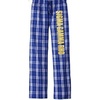 Greekgear Sigma Gamma Rho Pajamas Flannel Plaid Pant(Blue)