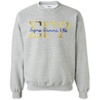 Sigma Gamma Rho Greek Type Crewneck Sweatshirt(Ash Grey)