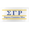 Sigma Gamma Rho Lettered Lines License Covers