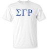 Sigma Gamma Rho Lettered Tee(White)