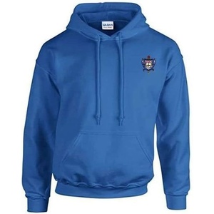 Greekgear Sigma Gamma Rho Crest – Shield Emblem Hooded Sweatshirt(Royal Blue)