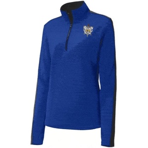Greekgear Sigma Gamma Rho Emblem 1/4 Zip Pullover(Royal Blue With Gold)
