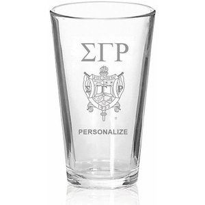 Greekgear Sigma Gamma Rho Mixing Glass Transparent