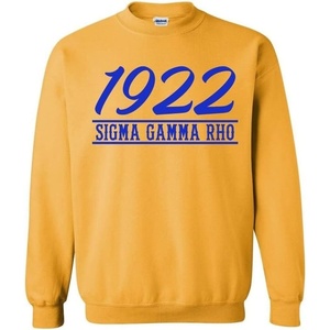 Greekgear Sigma Gamma Rho Script Year Crew(Gold)