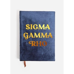 Greekgear Sigma Gamma Rho Velvet Notebook