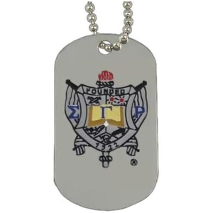 Sigma Gamma Rho Double-Sided Dog Tag W/Chain