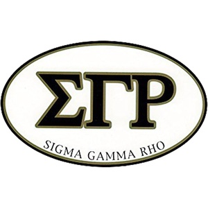Sigma Gamma Rho Euro Style Sticker
