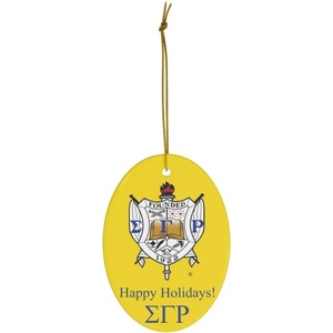 Sigma Gamma Rho Holiday Color Mascot Christmas Ornaments