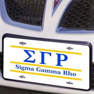 Sigma Gamma Rho Lettered Lines License Cover