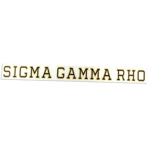 Sigma Gamma Rho Long Window Decals Stickers