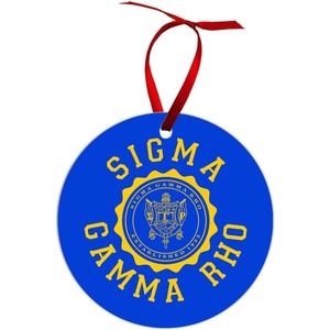Sigma Gamma Rho Shield Christmas Ornaments