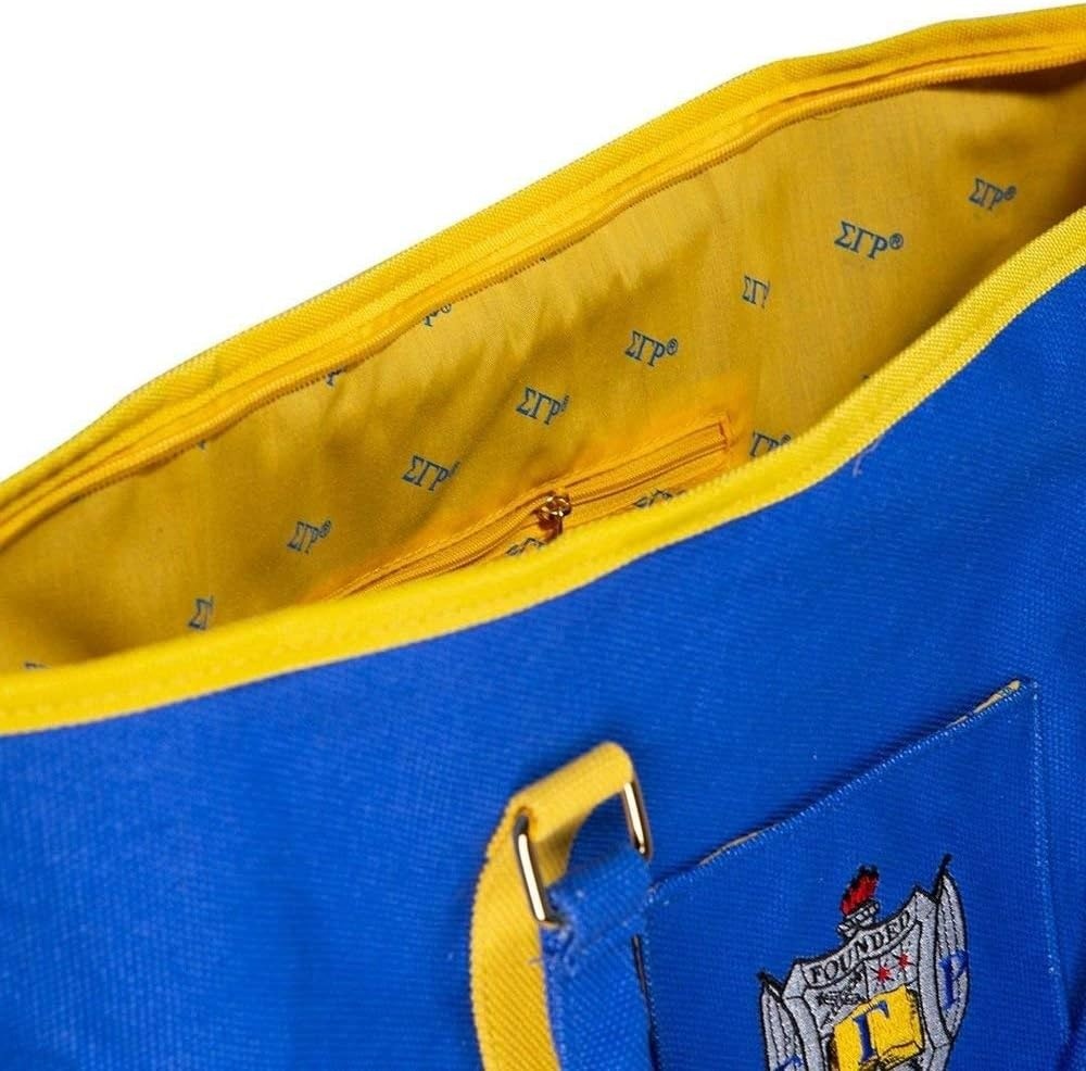 image:imageGreekgear Sigma Gamma Rho Shield Canvas Tote Bag