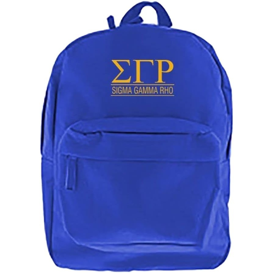 image:imageGreekgear Sigma Gamma Rho Custom Text Backpack Royal Blue