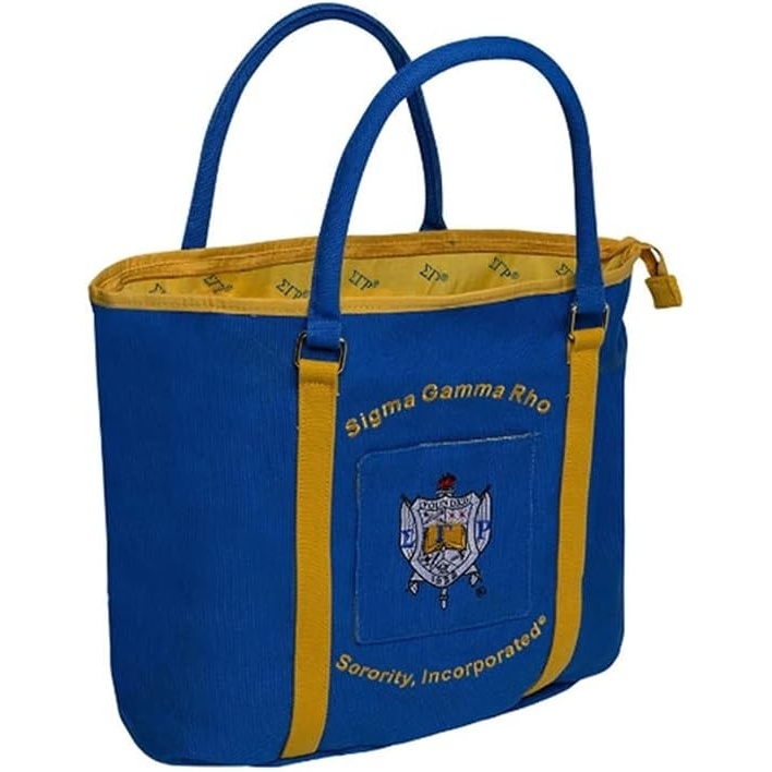 image:imageGreekgear Sigma Gamma Rho Shield Canvas Tote Bag