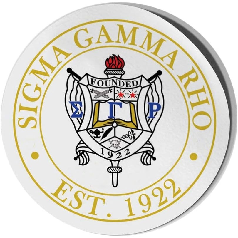 image:imageSigma Gamma Rho Circle Crest Shield Decal