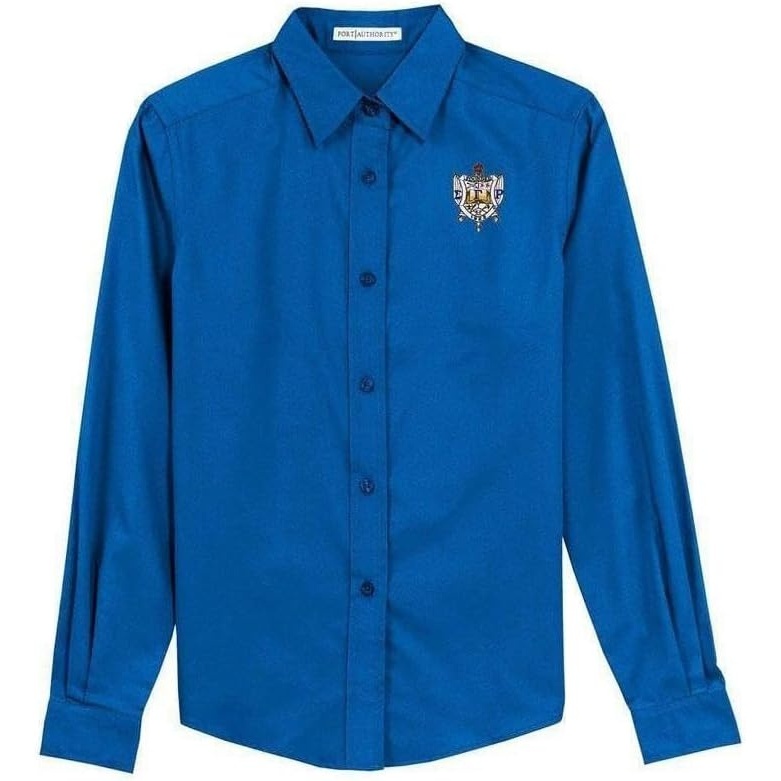image:imageSigma Gamma Rho Long Sleeve OxfordRoyalClassic Navy