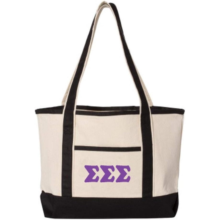 image:imageSigma Sigma Sigma Sailing Tote BagNatural Black