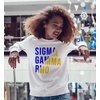 Sigma Gamma Rho Ripped Favorite Crewneck(White)