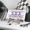 Sigma Sigma Sigma Lettered Lines License Covers