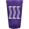 Greekgear Sigma Sigma Sigma Carson Stadium 22 Oz. Cup (Pack of 4) Purple