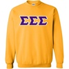 Greekgear Sigma Sigma Sigma Lettered Crewneck(Athletic Gold)