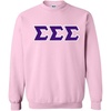 Greekgear Sigma Sigma Sigma Lettered Crewneck(Light Pink)