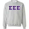 Greekgear Sigma Sigma Sigma Lettered Crewneck(Sports Grey)