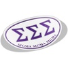 Sigma Sigma Sigma Greek Letter Oval Decal