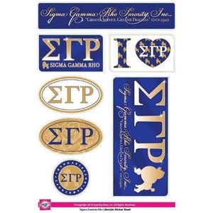 Sigma Gamma Rho Lifestyle Stickers