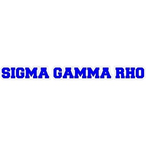 Sigma Gamma Rho Long Window Sticker