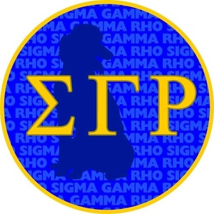 Sigma Gamma Rho Mascot Round Decals