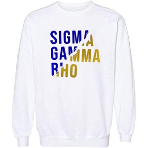 Sigma Gamma Rho Ripped Favorite Crewneck(White)
