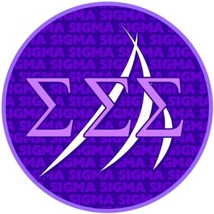 Sigma Sigma Sigma Mascot Round Decals