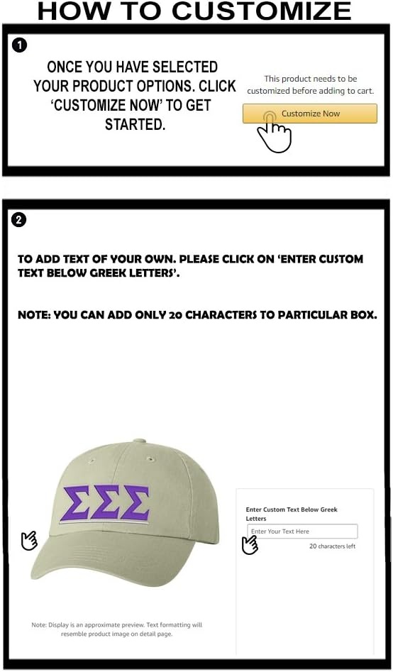 image:imagePersonalized Sigma Sigma Sigma Greek Line HatTan