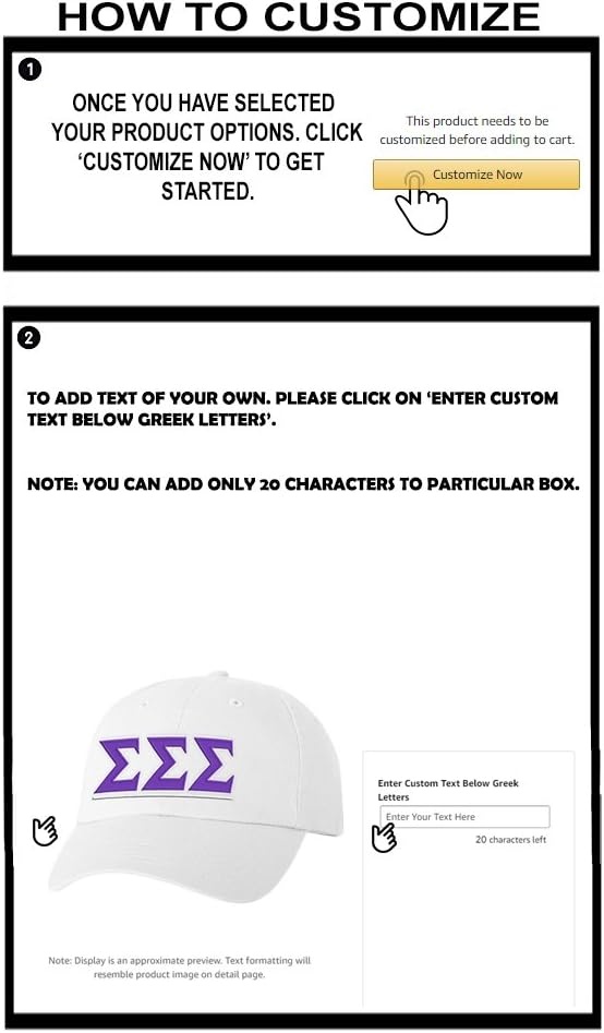 image:imagePersonalized Sigma Sigma Sigma Greek Line HatWhite