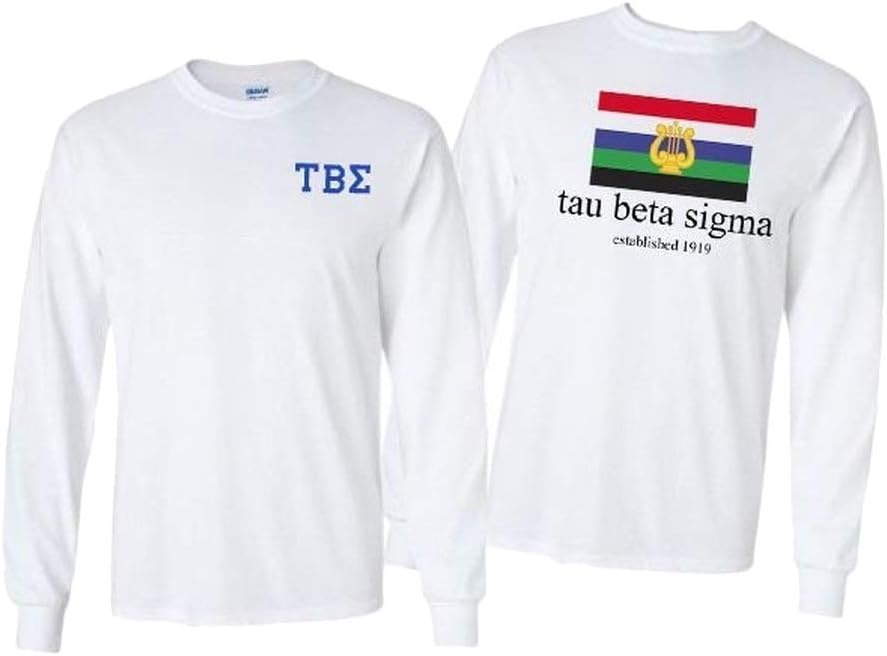 image:imageTau Beta Sigma Flag Long Sleeve TShirtWhite